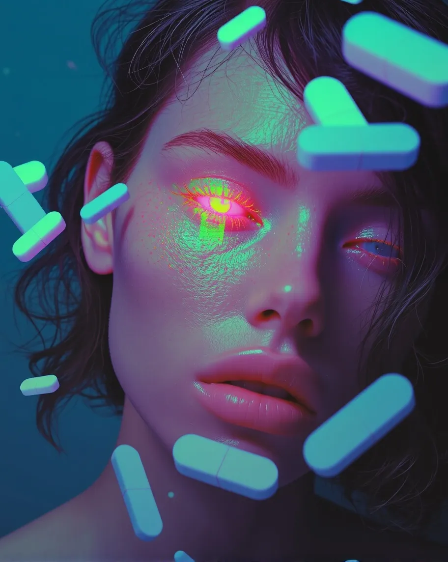 A close-up cinematic portrait a & - Free AI Photo Generator - starryai