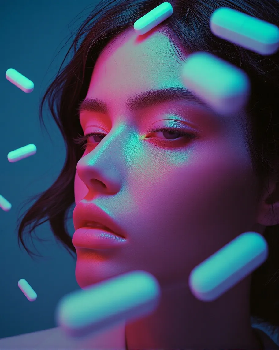 A close-up cinematic portrait a & - Free AI Photo Generator - starryai