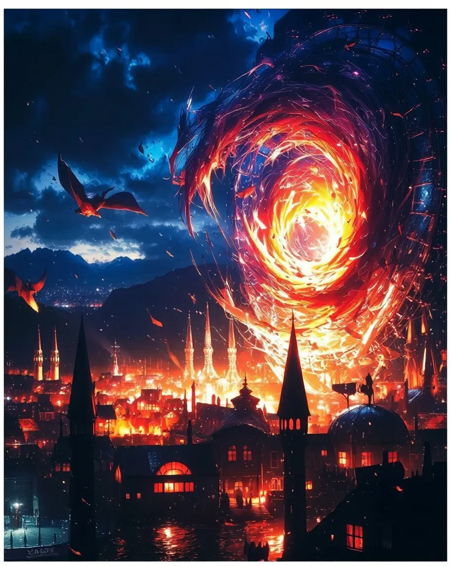 A fantastical, night time a a a - Free AI Photo Generator - starryai