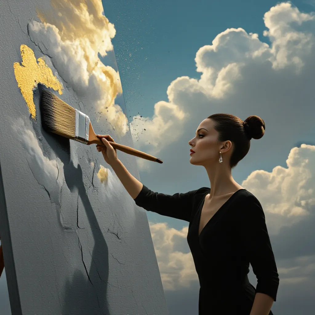 A cinematic surreal portrait a - Free AI Photo Generator - starryai