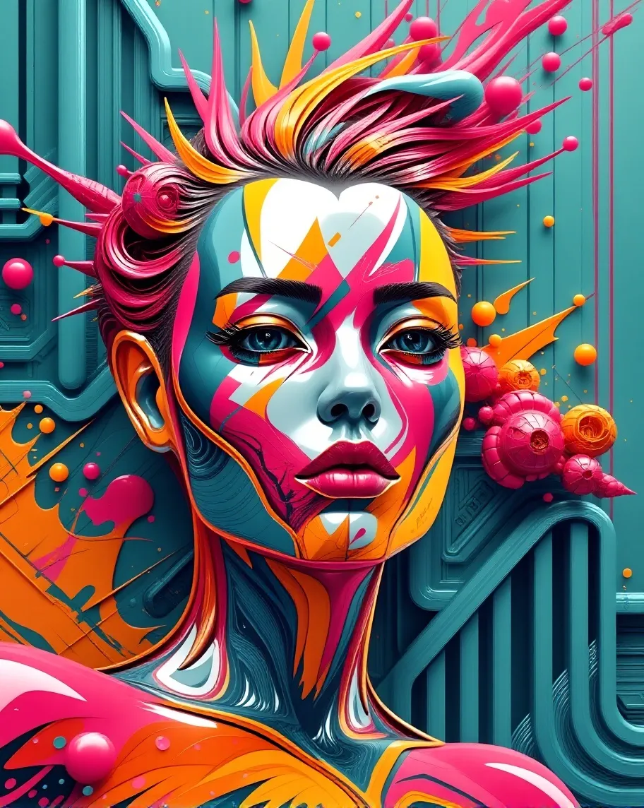 Craft a vibrant, art piece that - Free AI Photo Generator - starryai