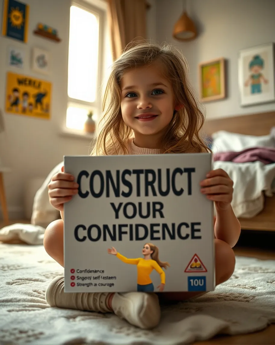 A adorable young girl sitting on - Free AI Photo Generator - starryai