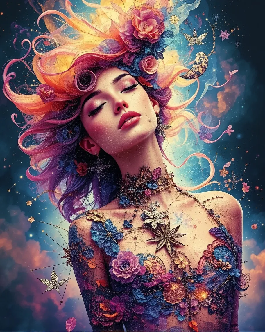 Create a scene depicting a woman - Free AI Photo Generator - starryai