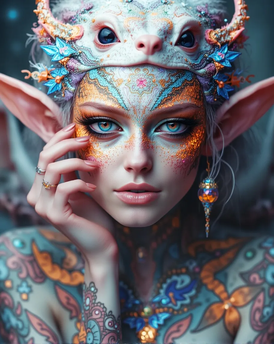 Cosmic Moon Creatures - Free AI Photo Generator - starryai