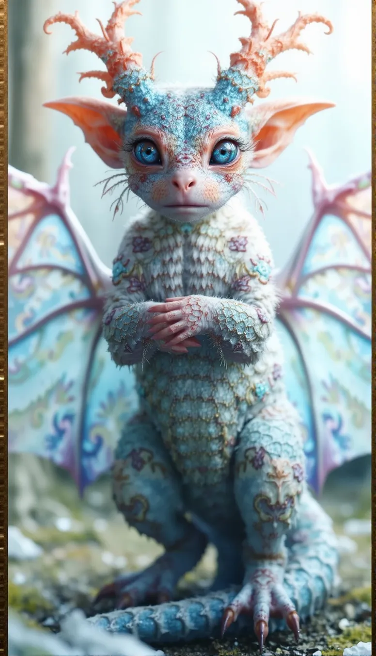 Cosmic creature #4 frozen froid, - Free AI Photo Generator - starryai
