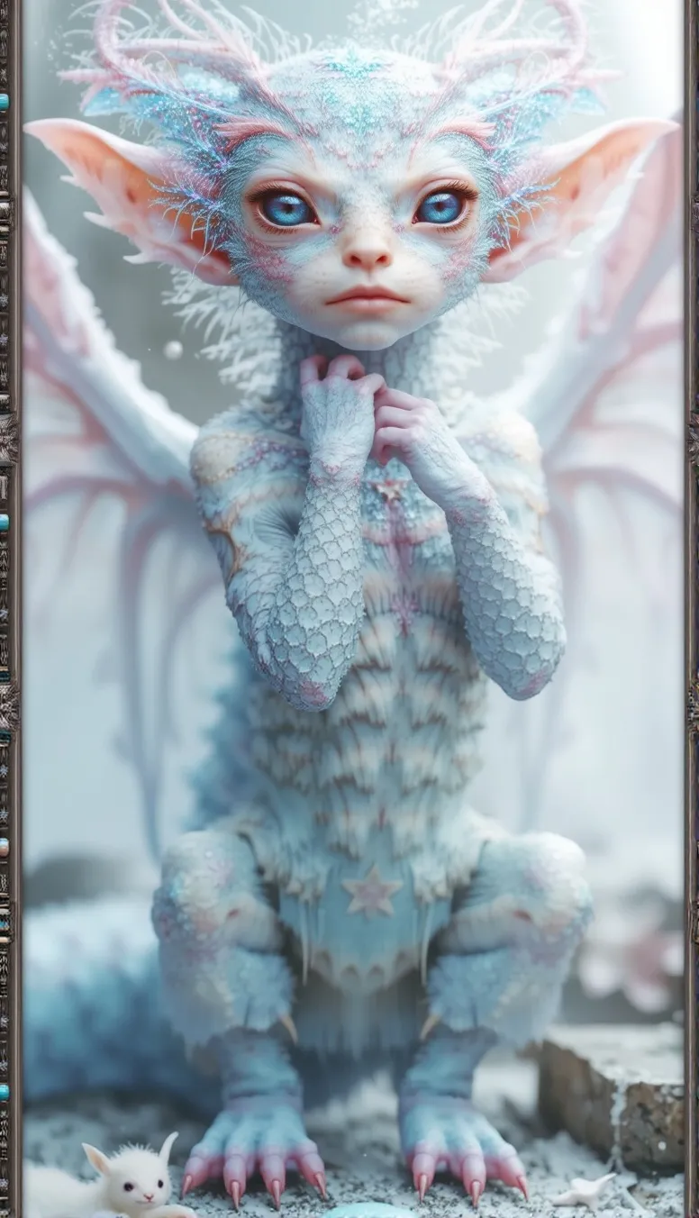 Cosmic creature #4 frozen froid, - Free AI Photo Generator - starryai