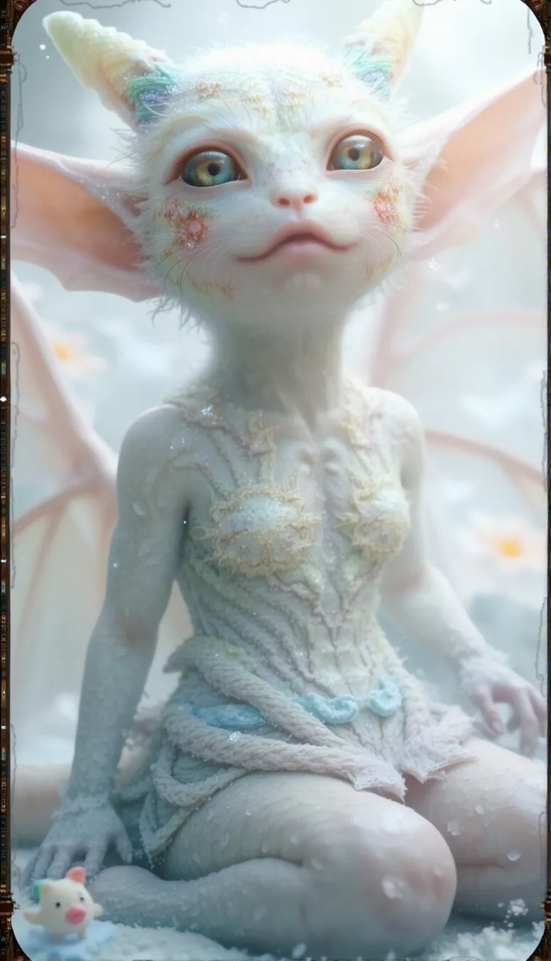 Cosmic creature #4 frozen froid, - Free AI Photo Generator - starryai