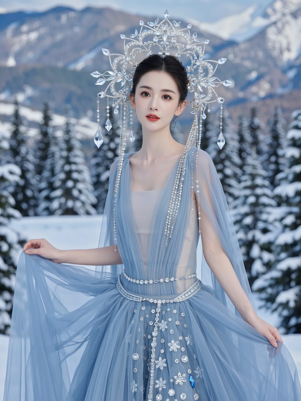 a portrait a woman a beautiful - Free AI Photo Generator - starryai