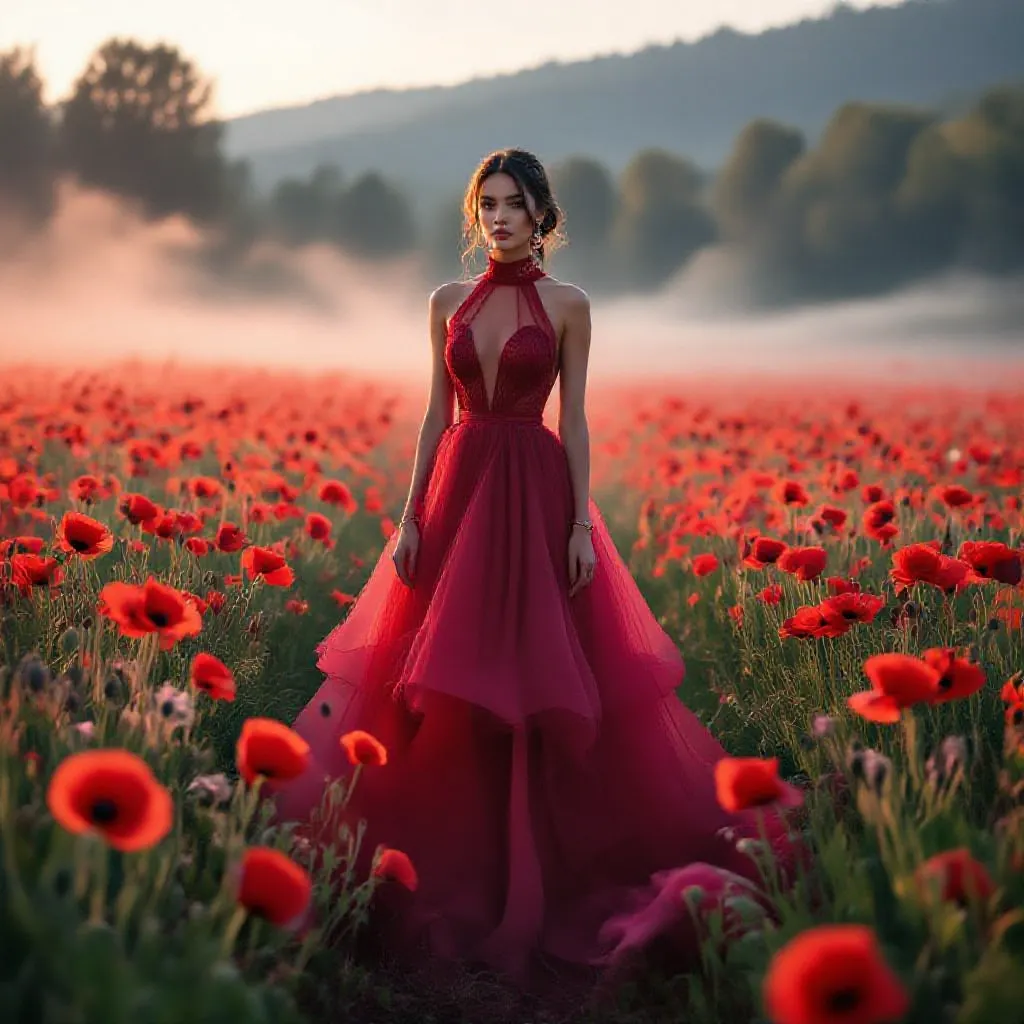 A serene early-morning a gorgeous - Free AI Photo Generator - starryai