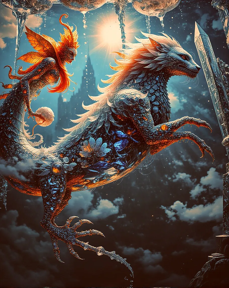 A mystical underwater realm, a - Free AI Photo Generator - starryai