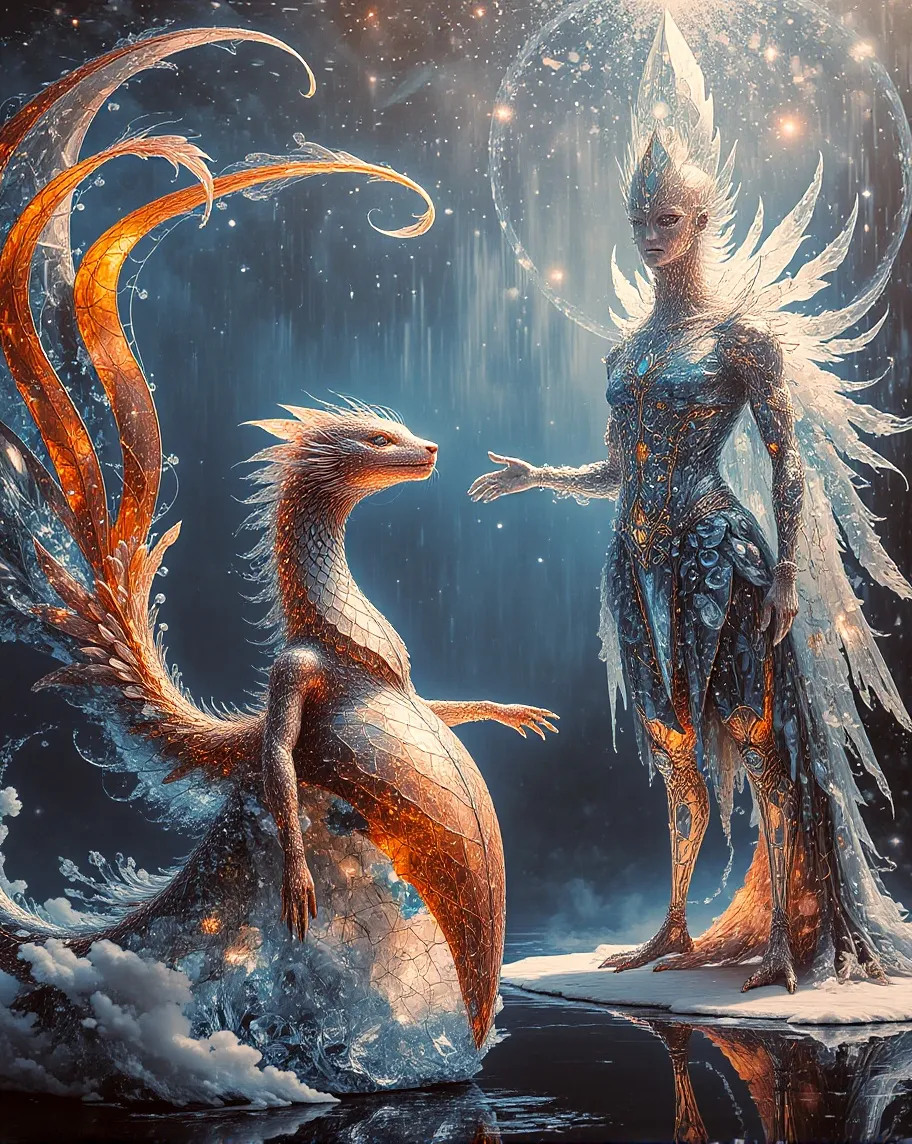 A mystical underwater realm, a - Free AI Photo Generator - starryai
