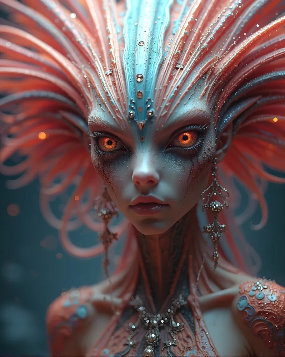 Unique never before seen alien - Free AI Photo Generator - starryai