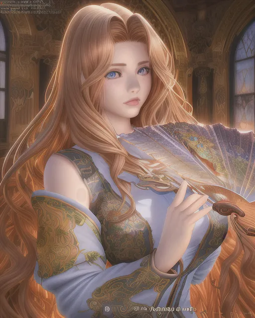 Portrait of a woman with flowing hair, in a realistic anime style on Craiyon-demhanvico.com.vn