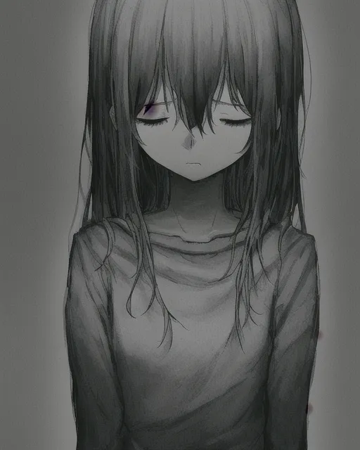 Transparent Depression Clip Art - Aesthetic Sad Anime Girl, HD Png Download  , Transparent Png Image | PNG.ToolXoX.com