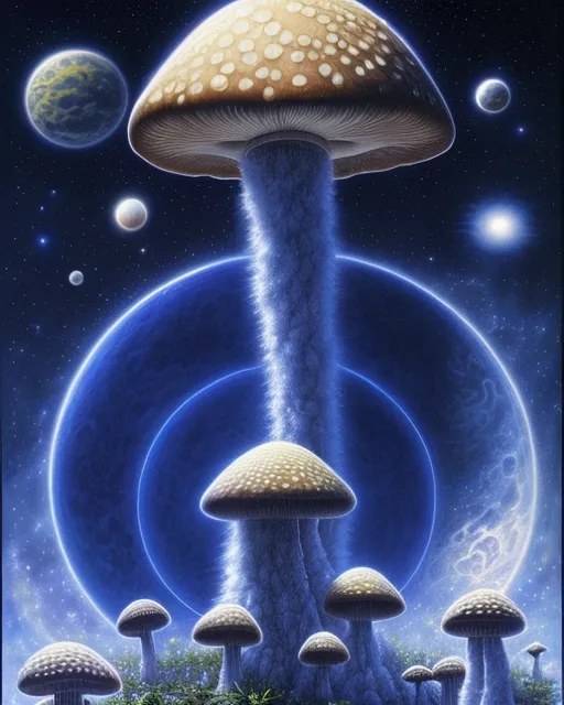 Cosmic Shrooms 2 - Free AI Photo Generator - starryai