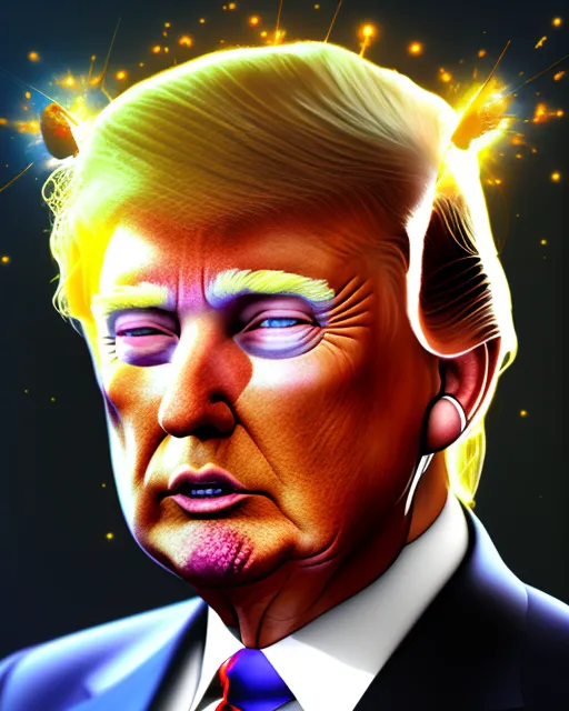 Donald trump art, Picasso style, digital painting,  digital illustration,  extreme detail,  digital art,  4k,  ultra hd, colorful, oil on canvas, acrylic on canvas, cubism, surrealism, abstract expressionism