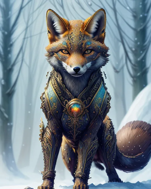 ArtStation - The Warrior Fox (Furry)