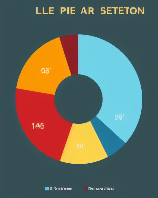 Pie chart with 10 sections