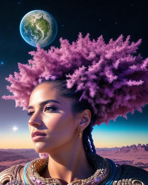 A Beautiful Galactic Goddess, hd - Free AI Photo Generator - starryai