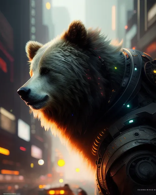 Cybear - Free AI Photo Generator - starryai