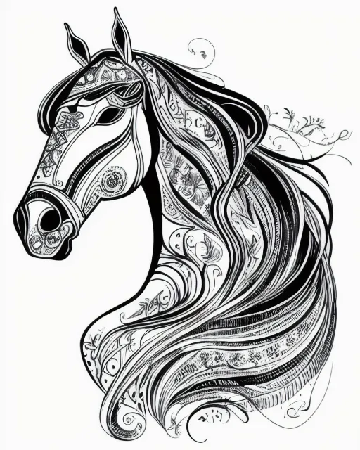 Horse head drawing by chelester on DeviantArt