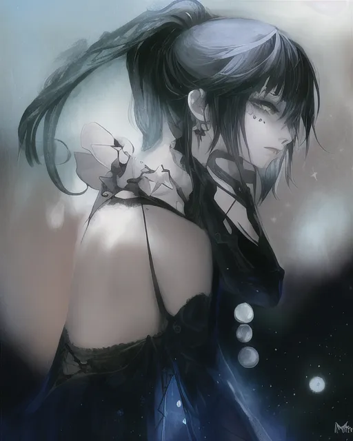 Goth Gothic Anime Girl Black Otaku, anime goth HD wallpaper | Pxfuel