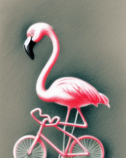 Pink flamingo online bicycle