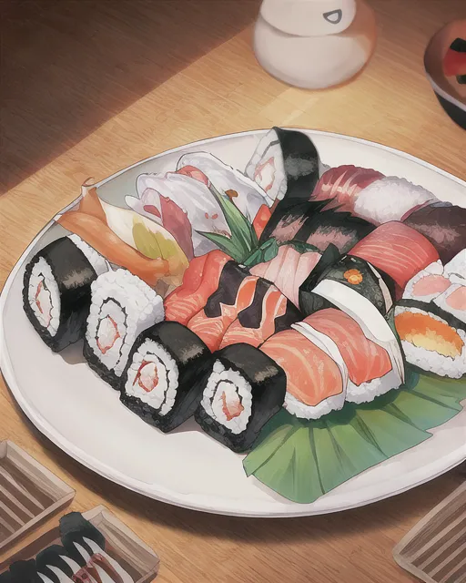 Happy Sushi Anime Kawaii Set Japanese Food Lover Otaku Manga Tote Bag |  TeeShirtPalace
