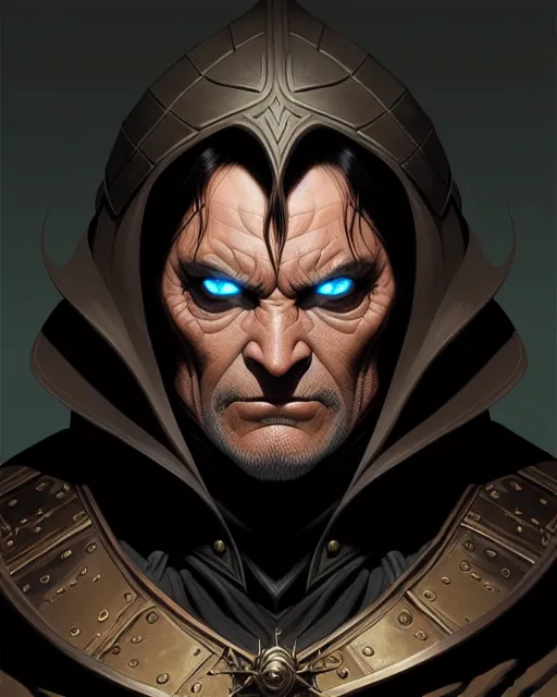 Evil Wizard Gerald Brom & Dan d&d - Free AI Photo Generator - starryai