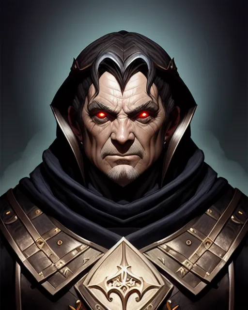 Evil Wizard Gerald Brom & Dan d&d - Free AI Photo Generator - starryai