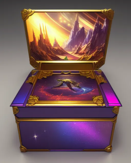 Premium AI Image  mysterious box full of mystery