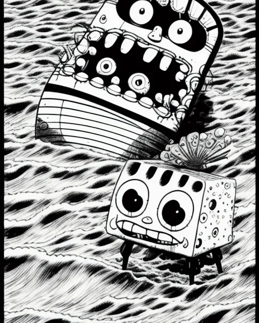 Junji ito spongebob