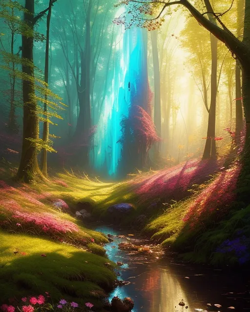 Fantasy Forest - Free AI Photo Generator - starryai