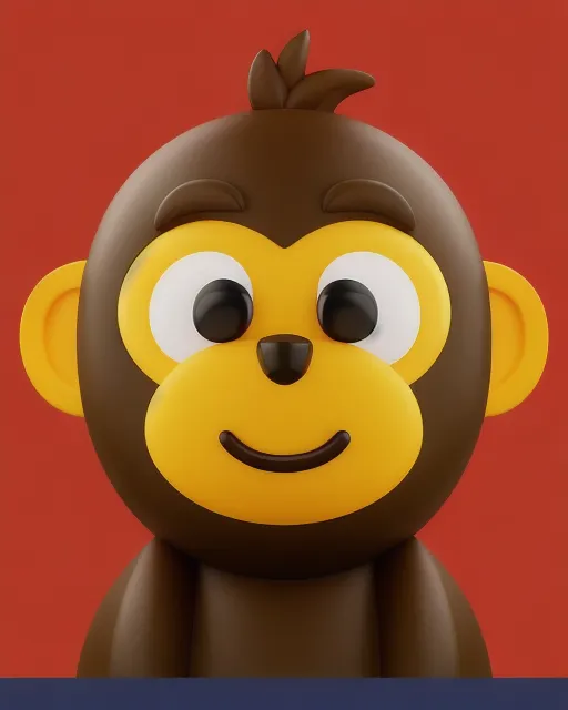 cute monkey smiling