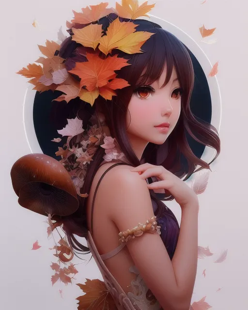 Mushroom goddess - Free AI Photo Generator - starryai