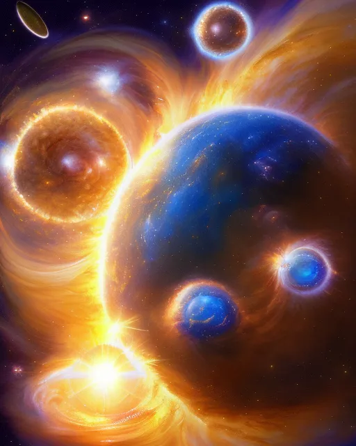 Sun Going Supernova - Free AI Photo Generator - starryai