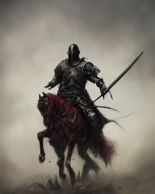 dark medieval fantasy knight On - Free AI Photo Generator - starryai