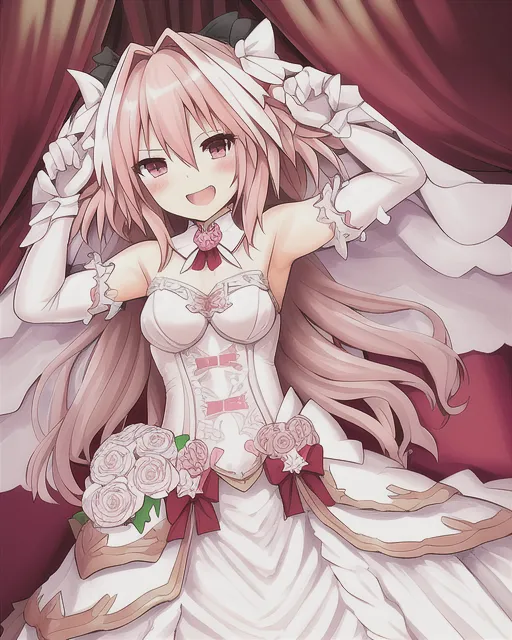 Astolfo bride dress AI Photo Generator starryai