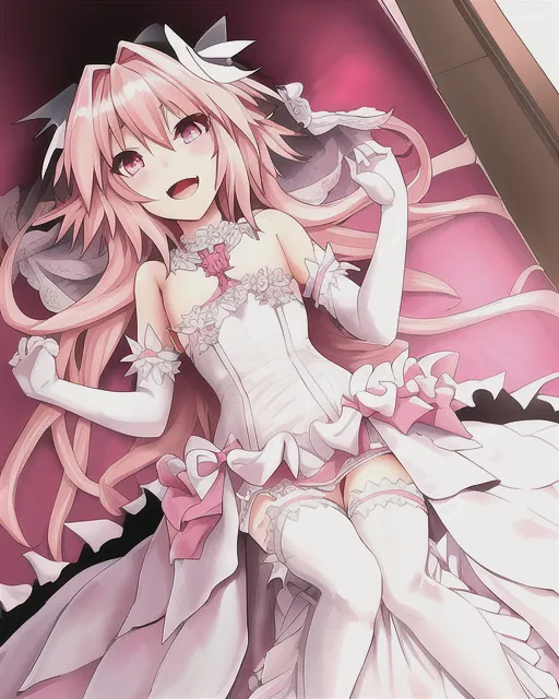 Astolfo bride dress AI Photo Generator starryai