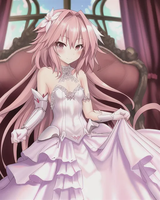 Astolfo bride dress AI Photo Generator starryai