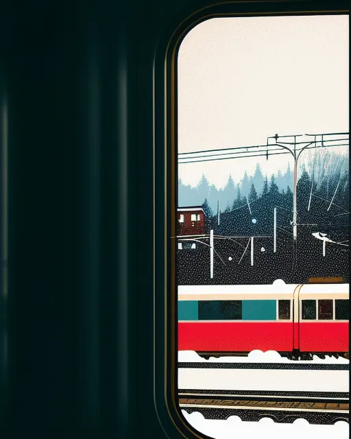 Looking out the window of a train, victo ngai, alena aenami, dan mumford