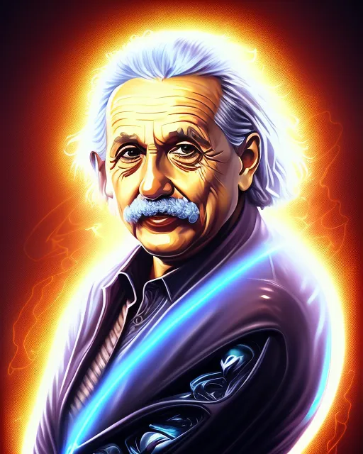 Albert Einstein Portraits iPad Wallpapers Free Download