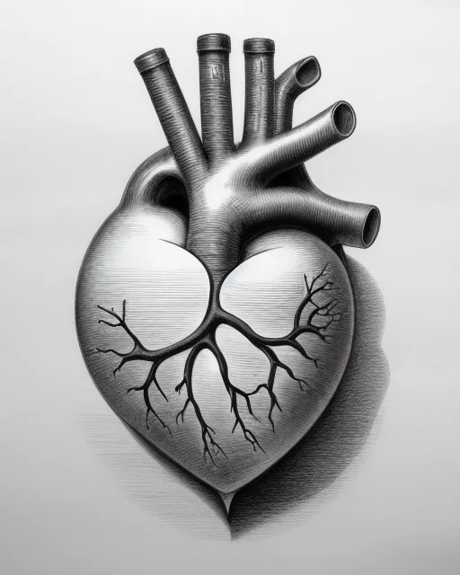 Realistic Heart Drawing Print - Etsy UK-saigonsouth.com.vn