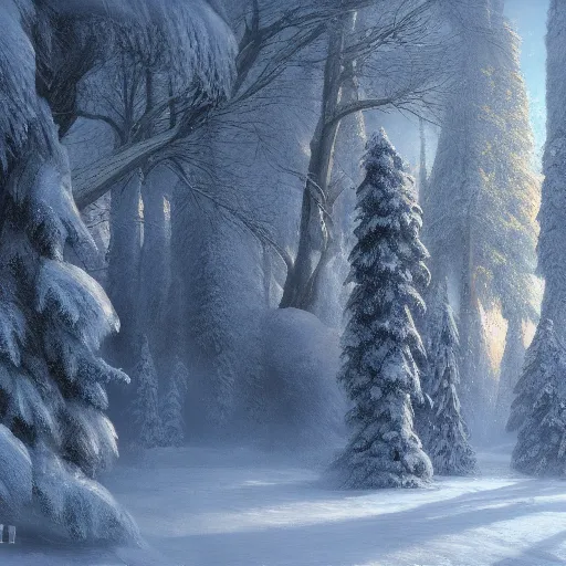 A magical winter land where all - Free AI Photo Generator - starryai