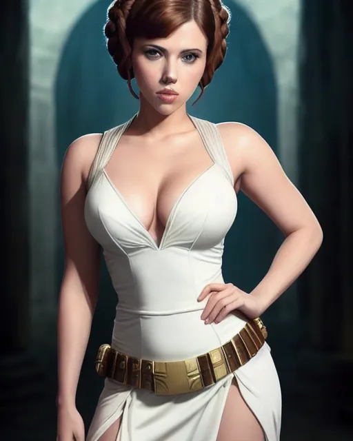 Full body shot Scarlett Johansson as - AI Photo Generator - starryai