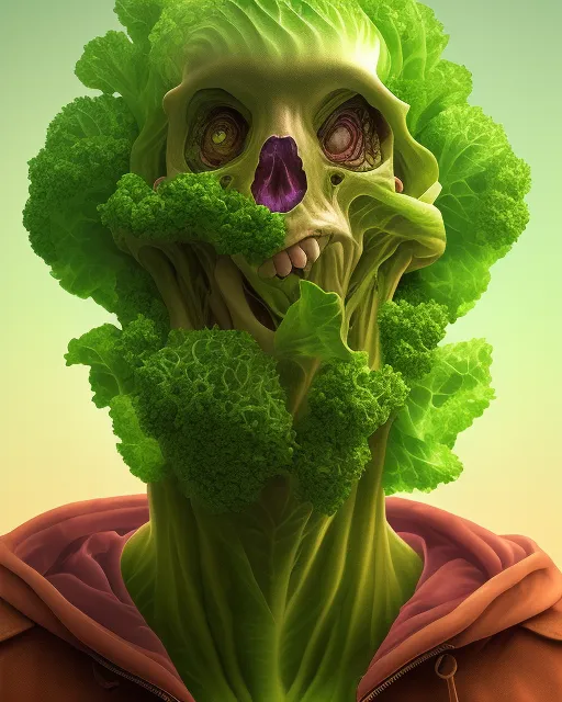 Demonic head of lettuce