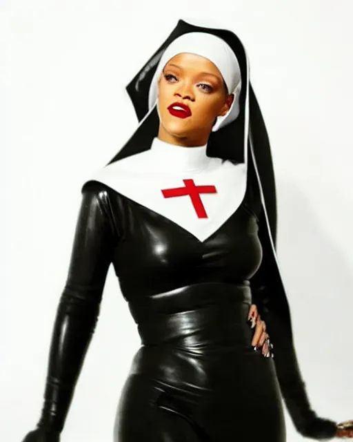 Rihanna as a nun. made with starryai” : r/starryai