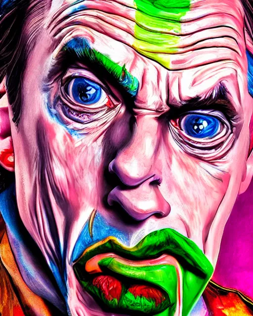 Portrait Steve Buscemi as Joker hyper AI Photo Generator starryai