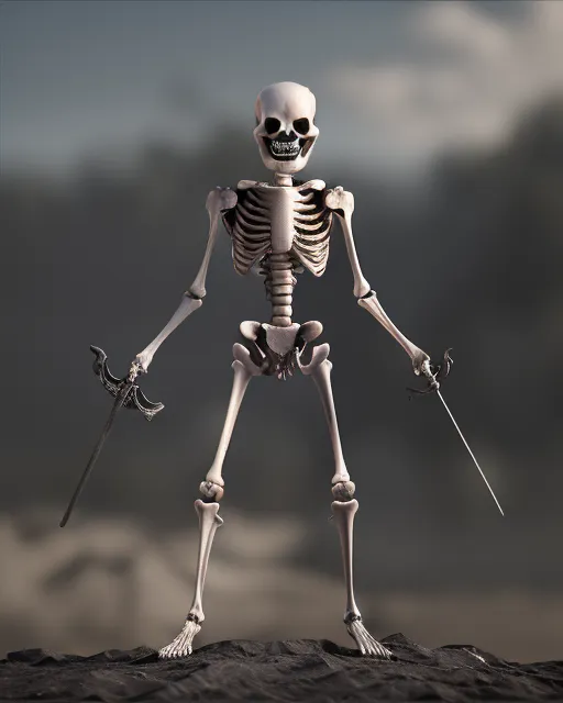 Skeleton  with sword