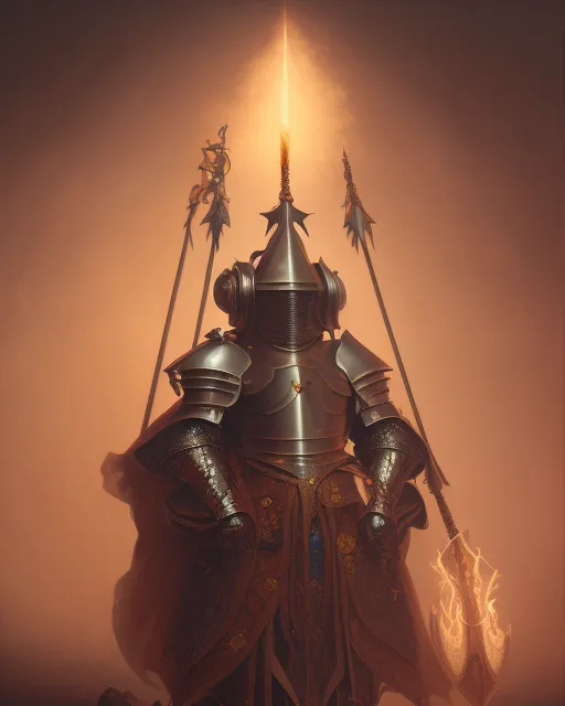 Knight candlelight, dark hd, - Free AI Photo Generator - starryai